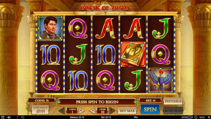 Book of Dead Slot by Play n Go