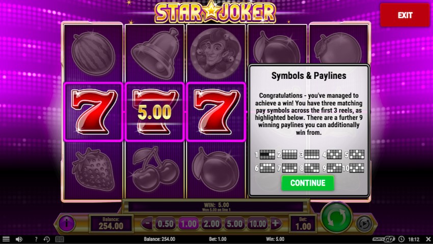 Star Joker Slot Game Reels
